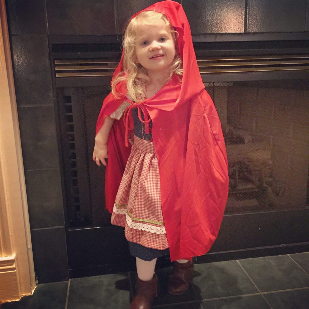 Litttle Red Riding Hood Halloween Costume. Little Red Riding Hood family costume ideas.