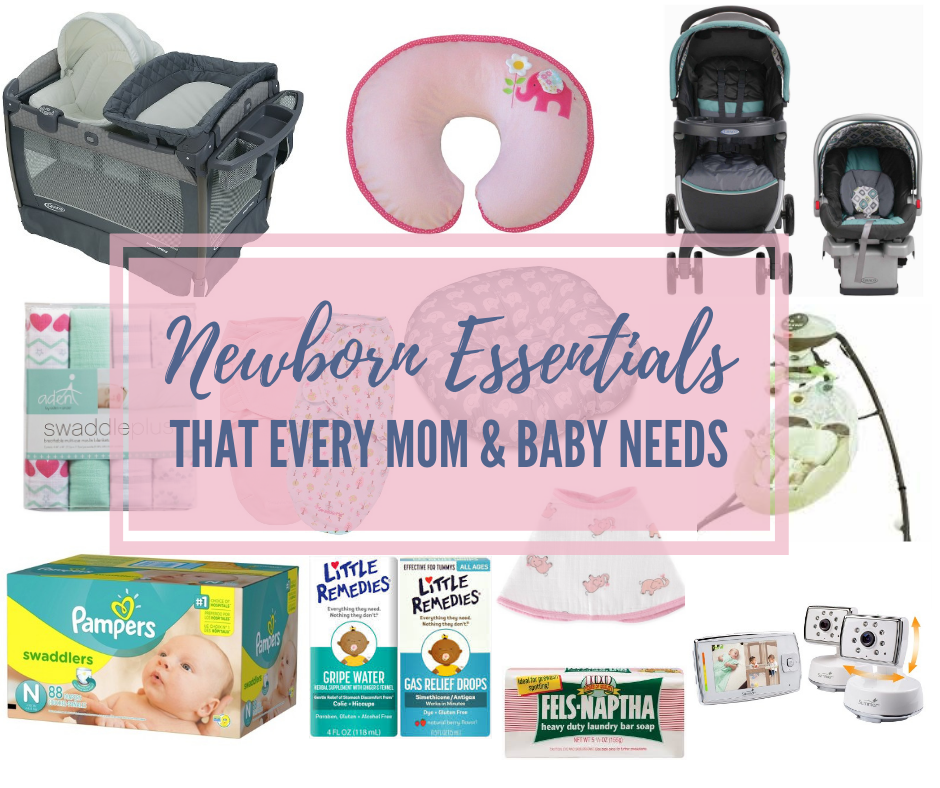 12 Newborn Essentials - list of must-have baby products for your registry. Necessities for bringing your newborn baby home