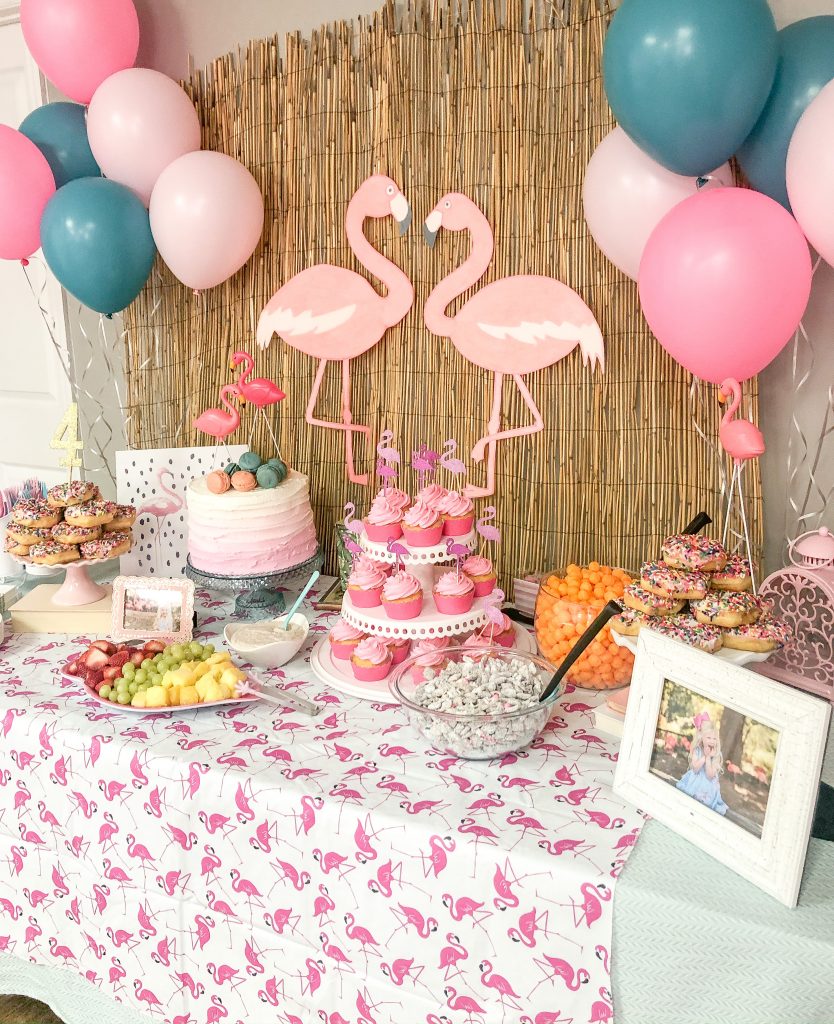 Flamingo birthday party. Flamingo birthday party decorations. Flamingo birthday party food. Flamingo birthday party backdrop. Flamingo birthday party food table. Flamingo birthday party centerpiece. 