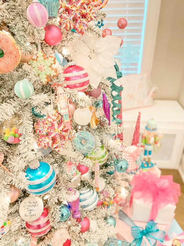Land of sweets Christmas tree. Candyland tree. Colorful Christmas tree. Land of sweets Christmas decor. Pink Christmas. Candy Christmas. Gingerbread Christmas decor. Nutcracker Christmas decor