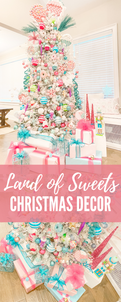 Land of sweets Christmas tree. Candyland tree. Colorful Christmas tree. Land of sweets Christmas decor. Pink Christmas. Candy Christmas. Gingerbread Christmas decor. Nutcracker Christmas decor